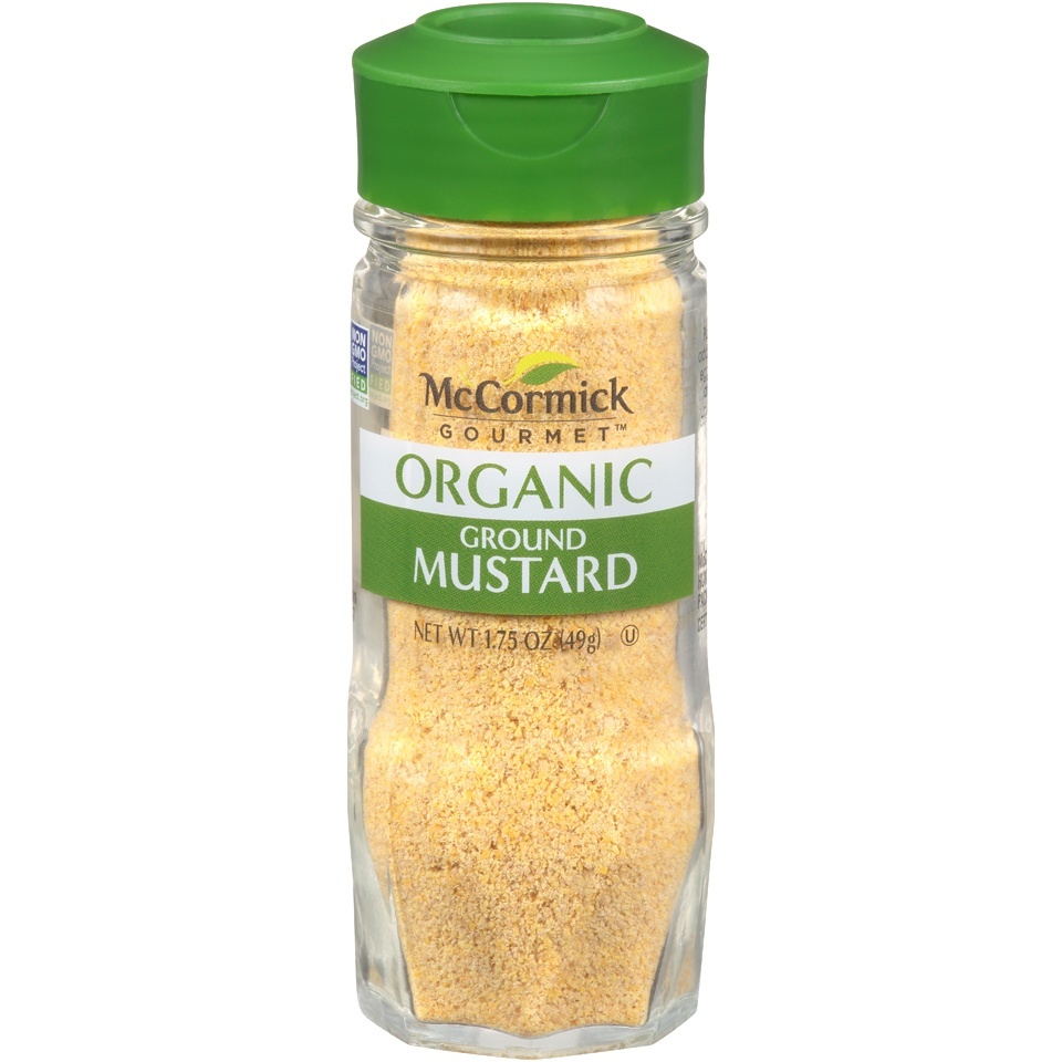 slide 1 of 4, McCormick Gourmet Organic Ground Mustard, 1.75 oz