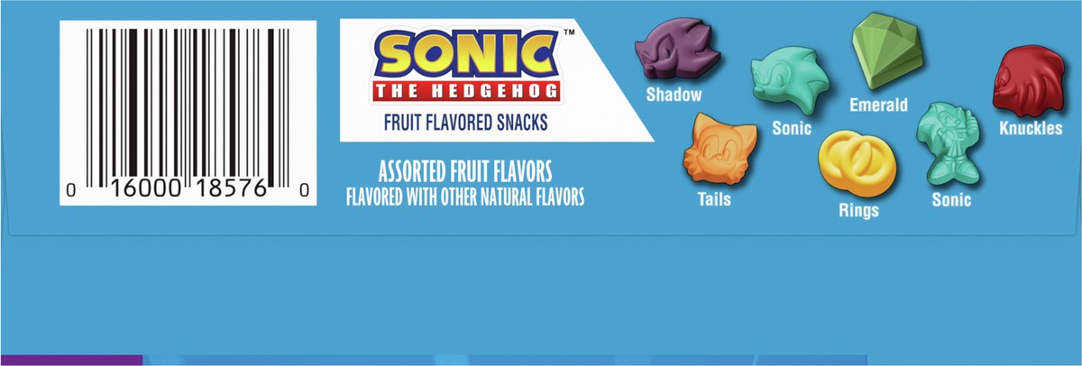 slide 2 of 8, Betty Crocker Sonic The Hedgehog Fruit Flavored Snacks, Treat Pouches, Gluten Free Snack, Value Pack, 22 Ct, 17.6 oz, 22 ct