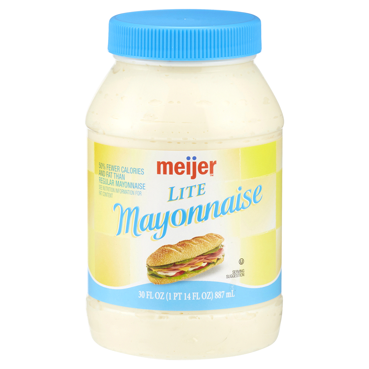 slide 1 of 1, Meijer Lite Mayonnaise, 30 oz