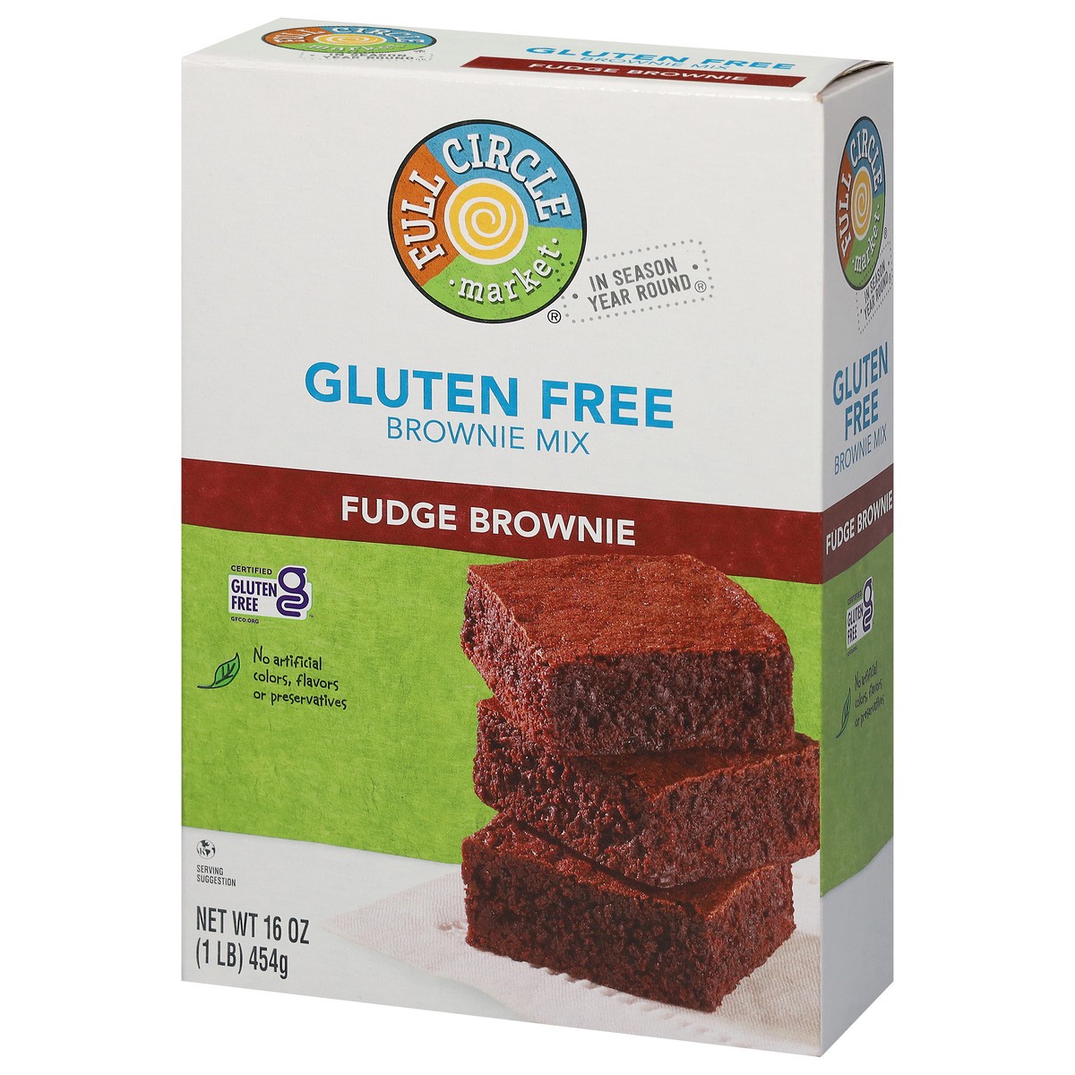 slide 3 of 9, Full Circle Market Gluten Free Fudge Brownie Mix 16 oz, 16 oz