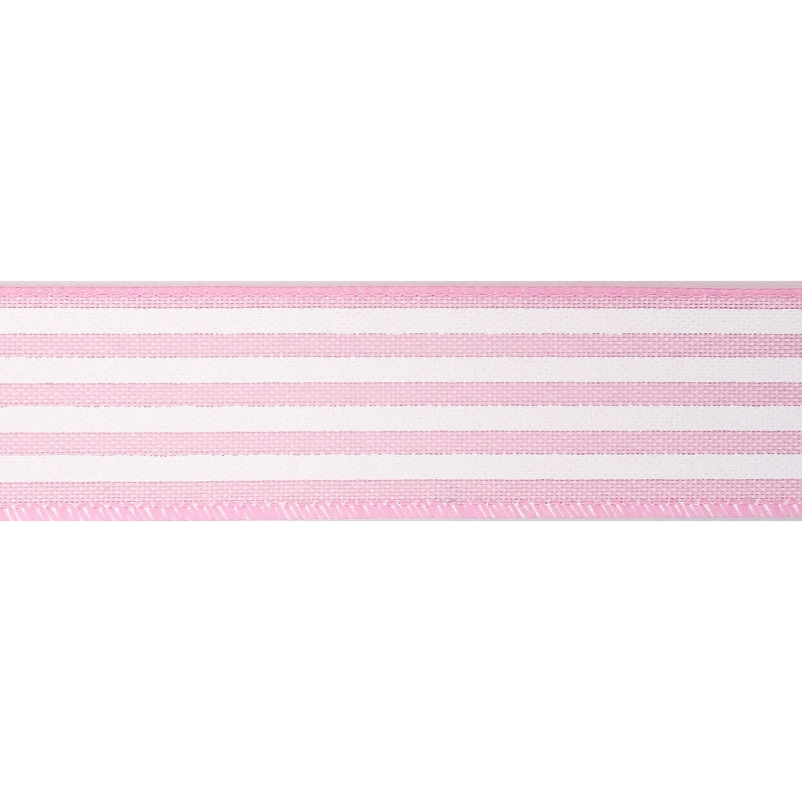 slide 4 of 4, 1.5" X 30ft. Stripe Faux Linen Wired Ribbon By Celebrate It Decor, 1.5 in x 30 ft