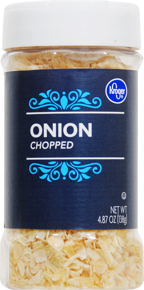 slide 3 of 3, Kroger Chopped Onions, 4.87 oz