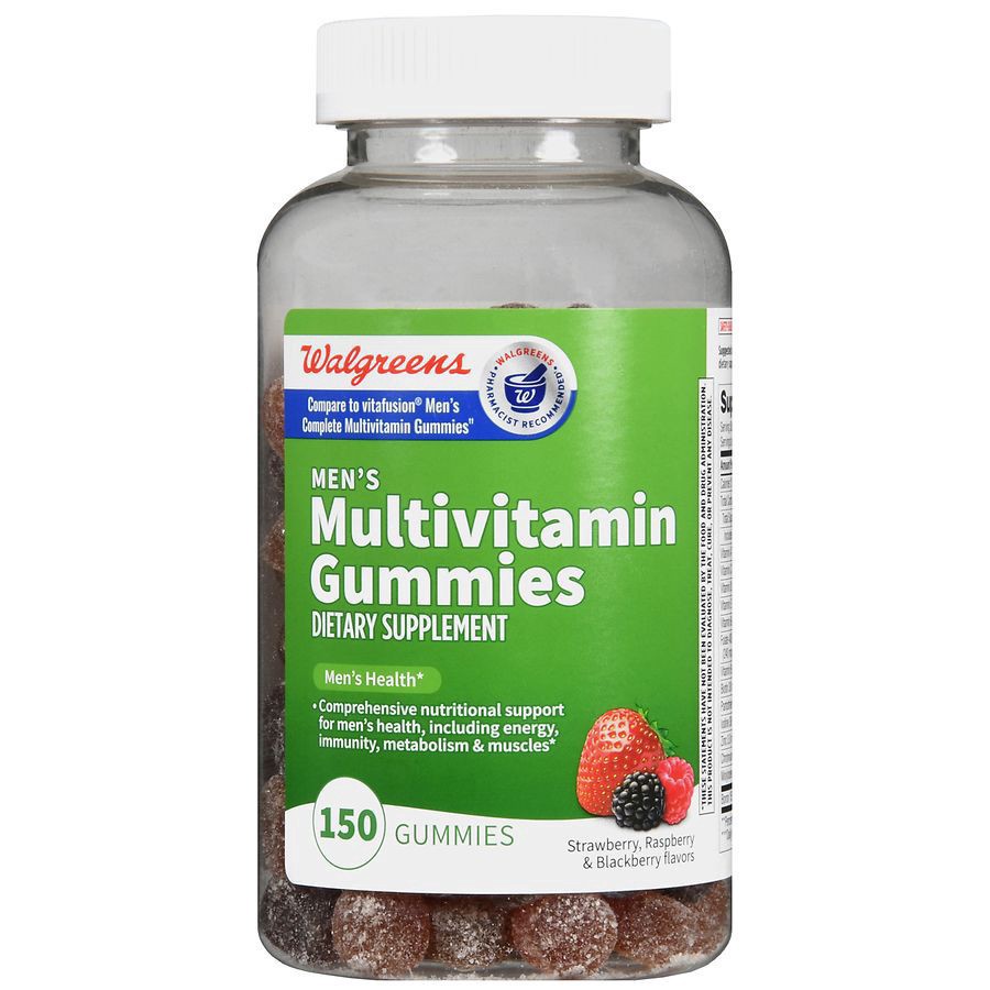 slide 2 of 5, Walgreens Men's Mutivitamin Gummies, 150 ct