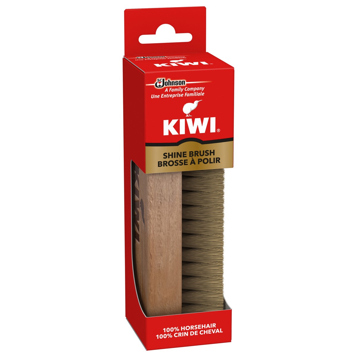 slide 5 of 6, KIWI Horsehair Shine Brush 1 ct, 1 ct