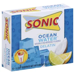Sonic Ocean Water Gelatin, 6 Servings