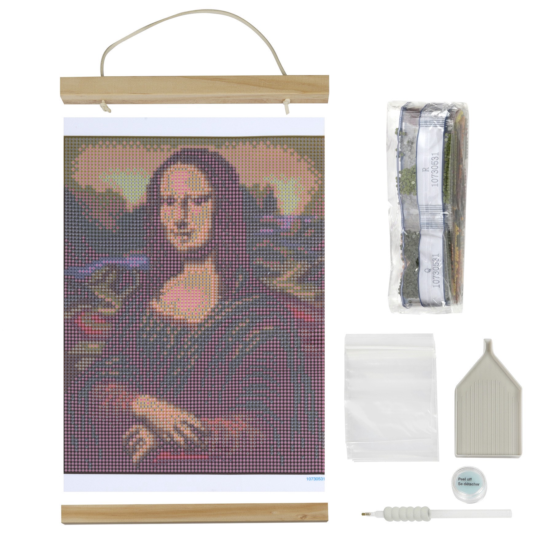 slide 5 of 6, Mona Lisa With Frame Diamond Art Kit By Make Market, 8.5 in x 11 in