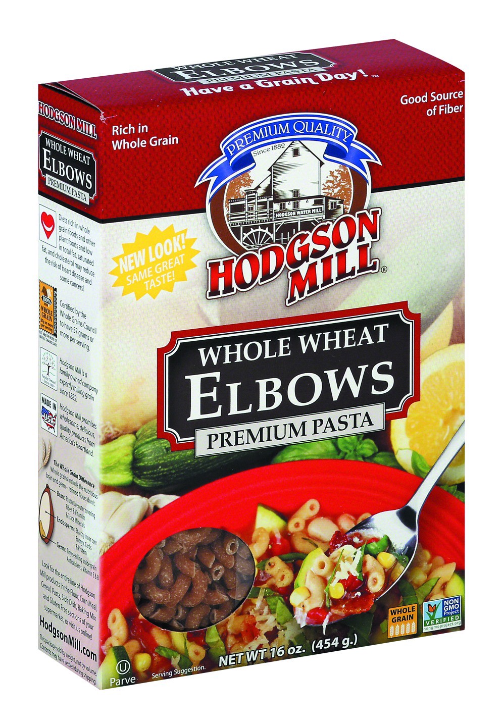 slide 1 of 4, Hodgson Mill Whole Wheat Elbows, 16 oz