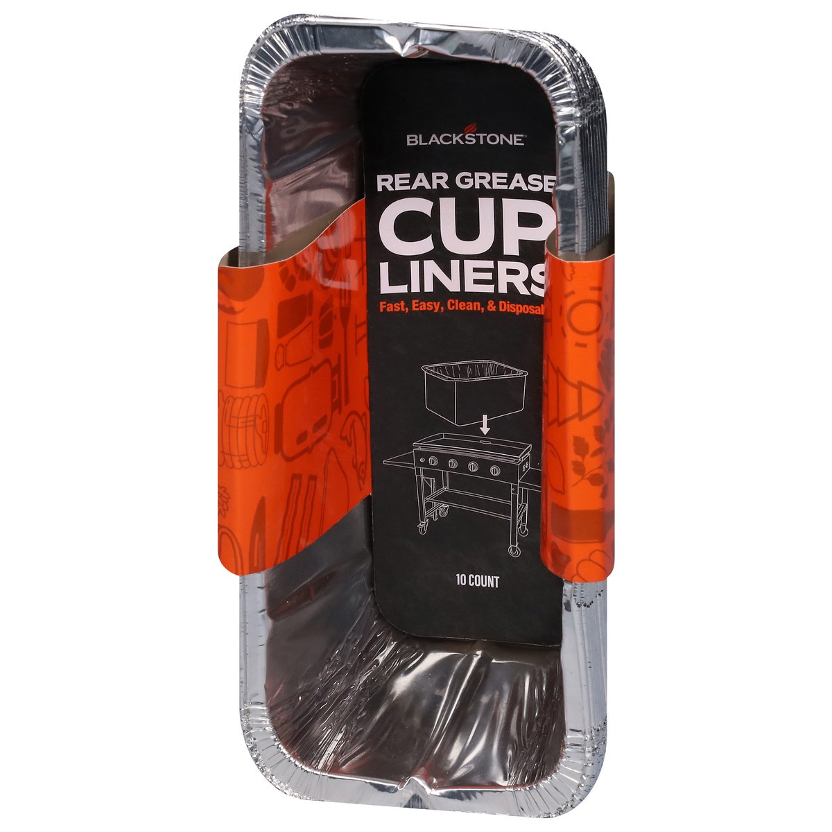 slide 3 of 9, Blackstone Griddle Grease Cup Liners, 10 ct