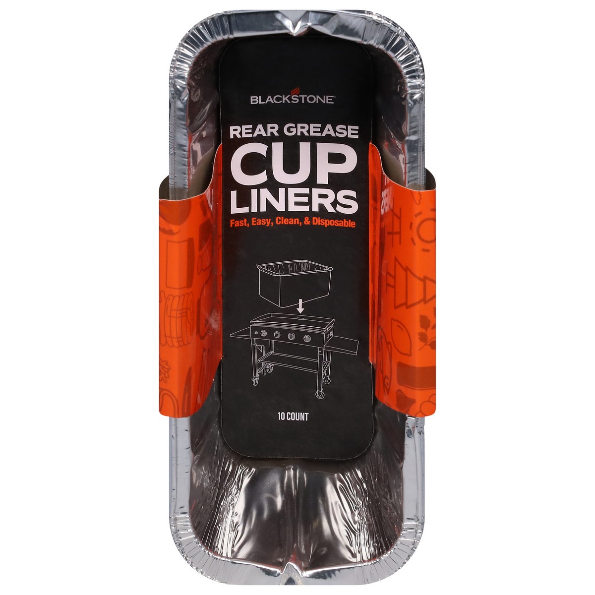 slide 1 of 9, Blackstone Griddle Grease Cup Liners, 10 ct