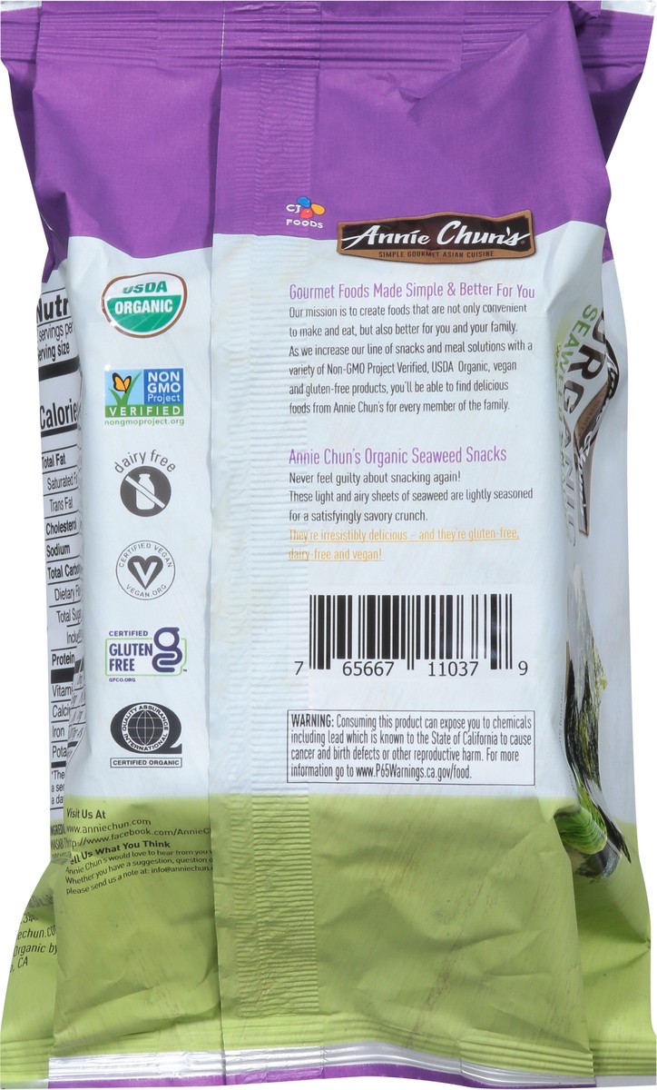 slide 11 of 15, Annie Chun's Organic Wasabi Flavored Seaweed Snacks 0.35 oz, 0.35 oz