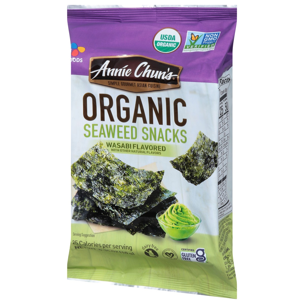slide 14 of 15, Annie Chun's Organic Wasabi Flavored Seaweed Snacks 0.35 oz, 0.35 oz