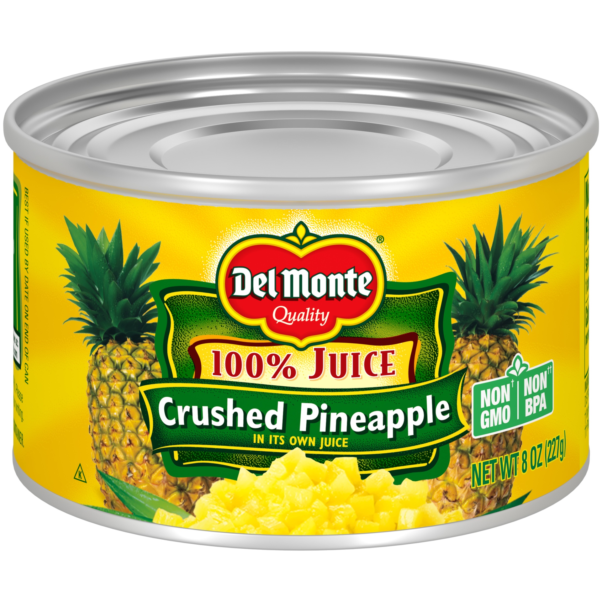 slide 1 of 1, Del Monte Crushed Pineapple in 100% Juice, 8 oz