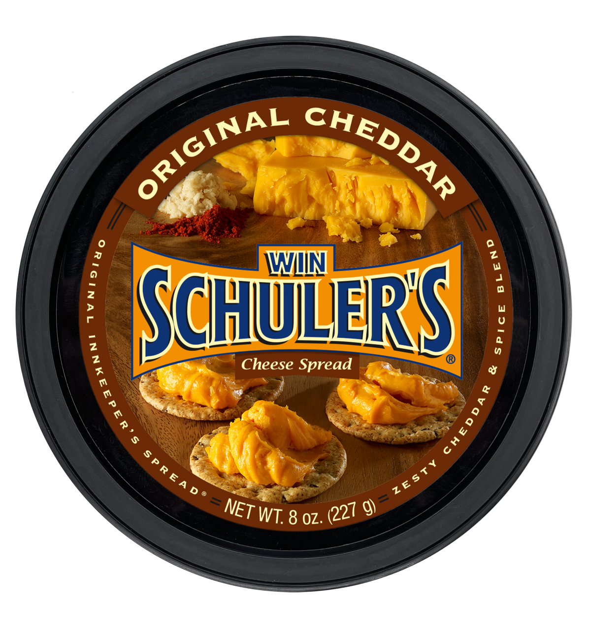 slide 9 of 13, Win Schuler's Original Cheddar Cheese Spread, 8 oz