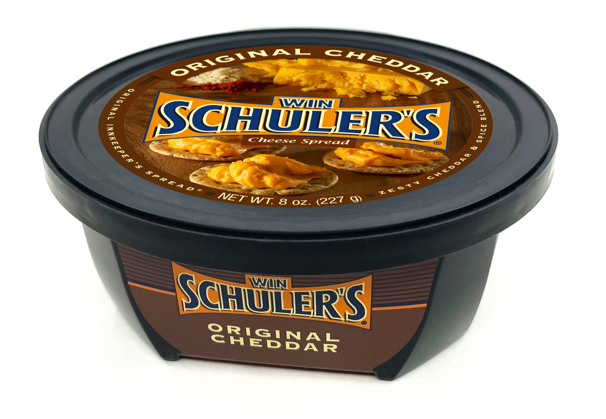 slide 1 of 13, Win Schuler's Original Cheddar Cheese Spread, 8 oz