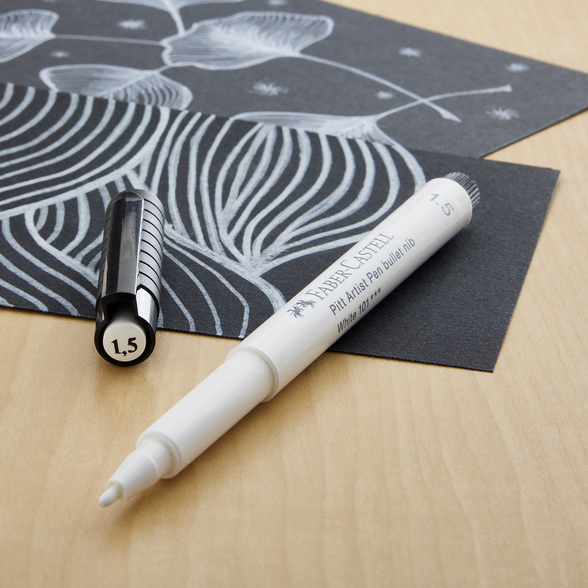 slide 2 of 7, Faber-Castell Pitt Bullet Tip Artist Pen, 1.5 mm