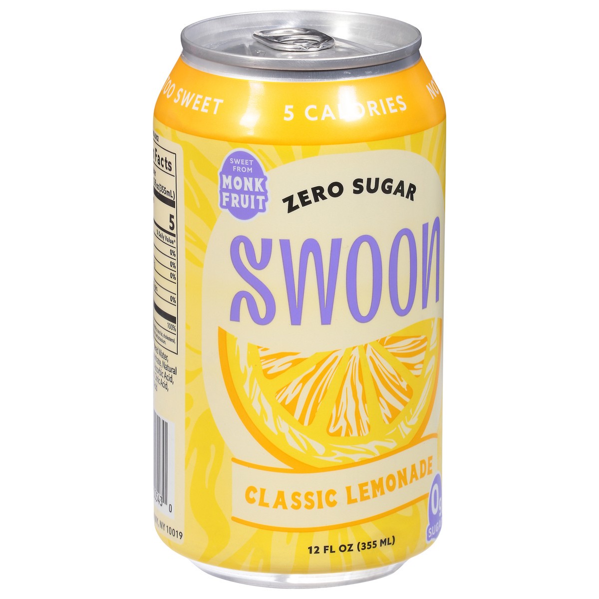 slide 3 of 9, Swoon 12oz Zero Sugar Classic Lemonade, 1 ct
