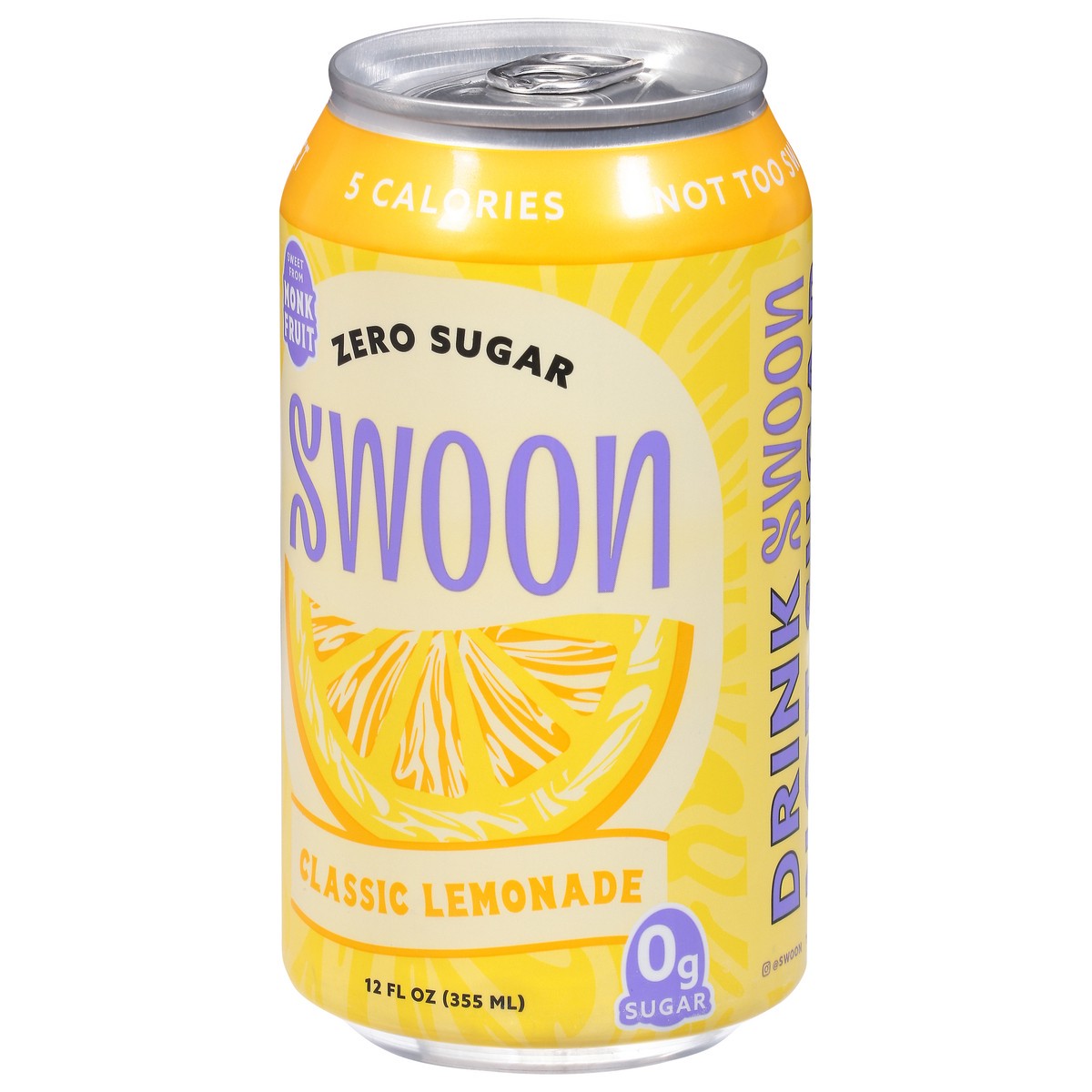 slide 7 of 9, Swoon 12oz Zero Sugar Classic Lemonade, 1 ct
