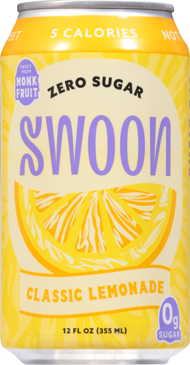 slide 8 of 9, Swoon 12oz Zero Sugar Classic Lemonade, 1 ct