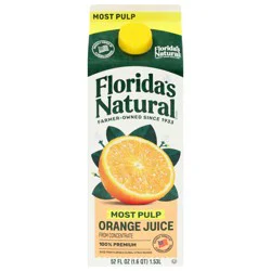 Florida's Natural Most Pulp 100% Premium Orange Juice 52 fl oz
