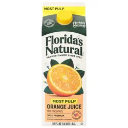 Florida's Natural Most Pulp 100% Premium Orange Juice 52 fl oz