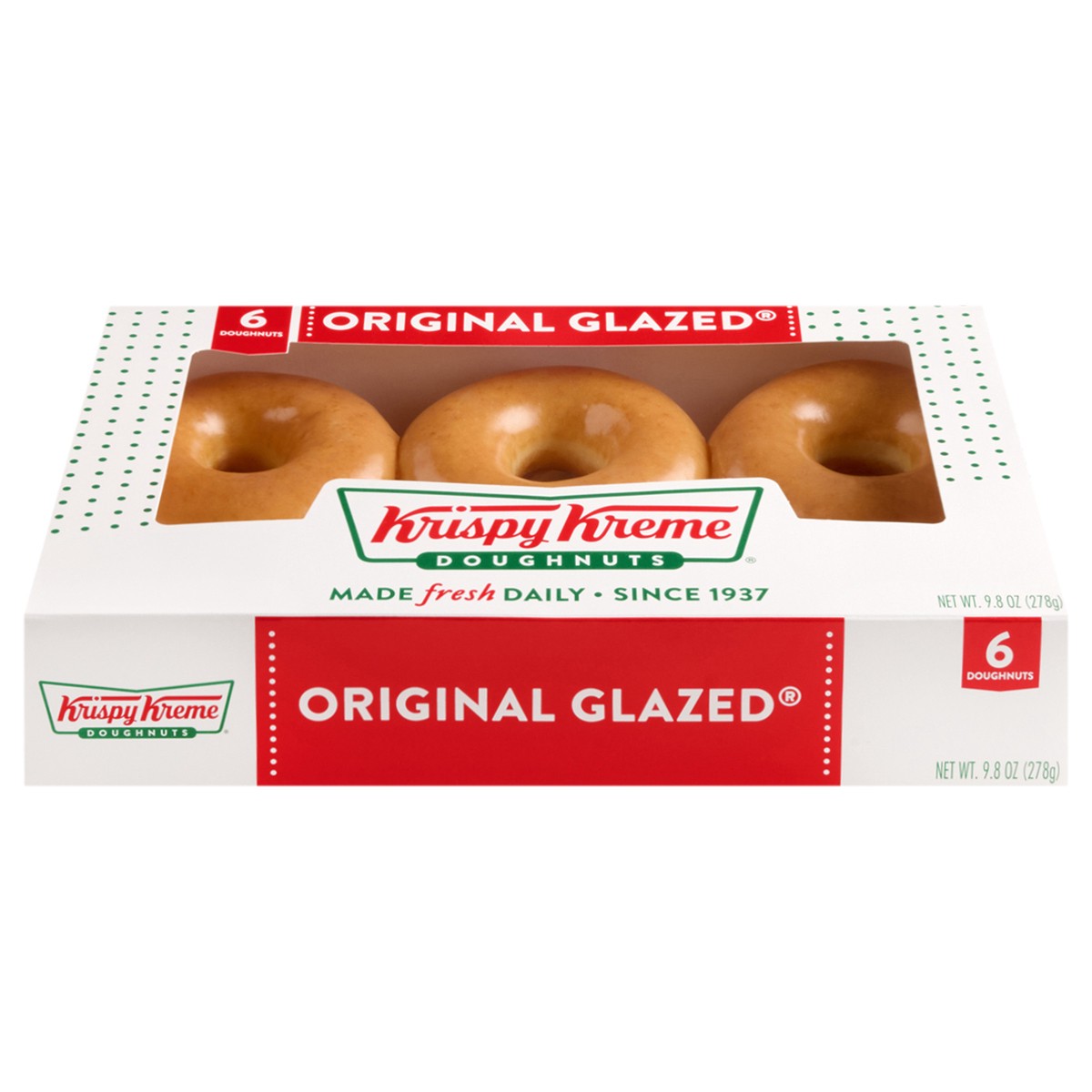 slide 2 of 7, Krispy Kreme 6-Count Original Glazed Doughnuts, 6 ct