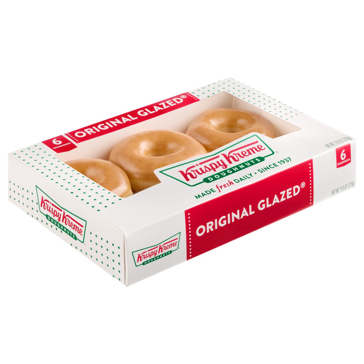 slide 3 of 7, Krispy Kreme 6-Count Original Glazed Doughnuts, 6 ct