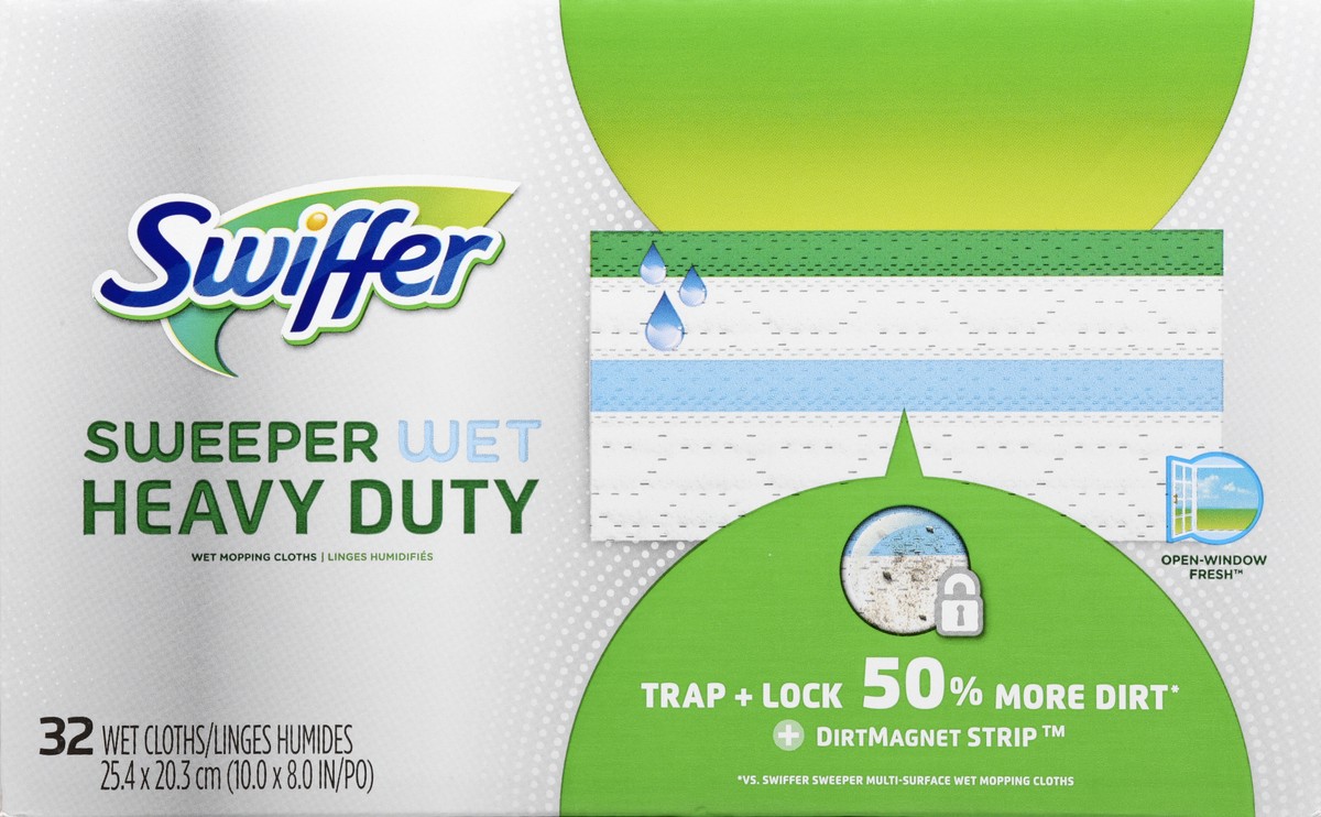 slide 1 of 5, Swiffer Wet Mopping Cloths 32 ea, 32 ct