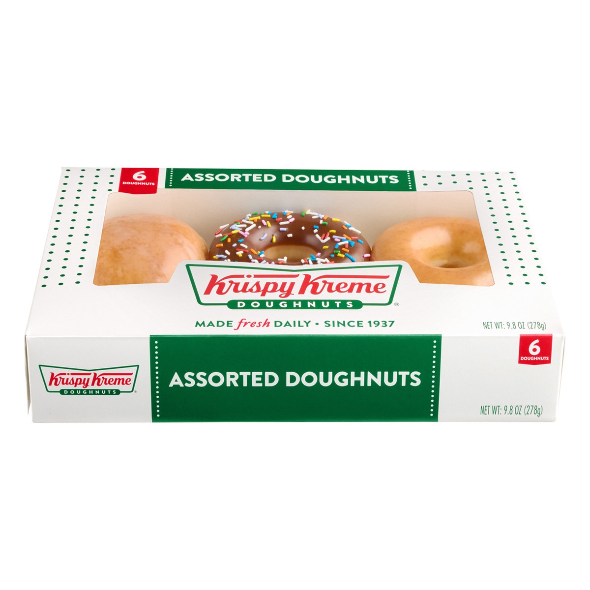 slide 7 of 7, Krispy Kreme 6-Count Classic Assorted Doughnuts, 9.8 oz