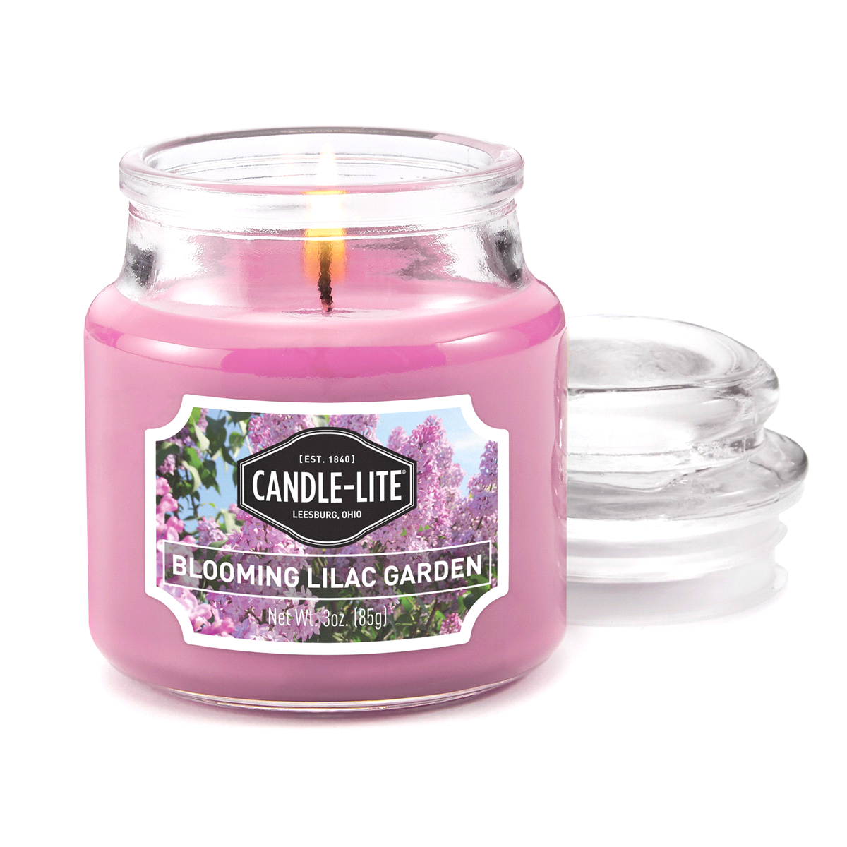 slide 1 of 2, Candle-Lite EverydayJar Candle, Blooming Lilac Garden, 3 oz