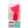 slide 8 of 13, Meijer Extra Large Birthday Candle, Number 1, Assorted Colors, 3", 1 ct