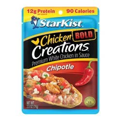 StarKist Chicken Creations Bold Premium Chipotle White Chicken in Sauce 2.6 oz
