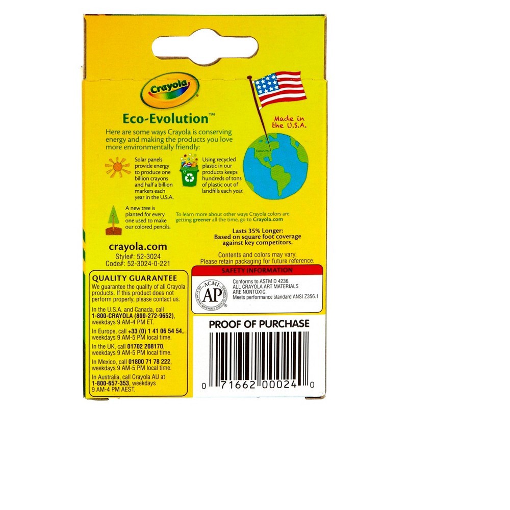 slide 3 of 3, Crayola Crayons, 24 ct