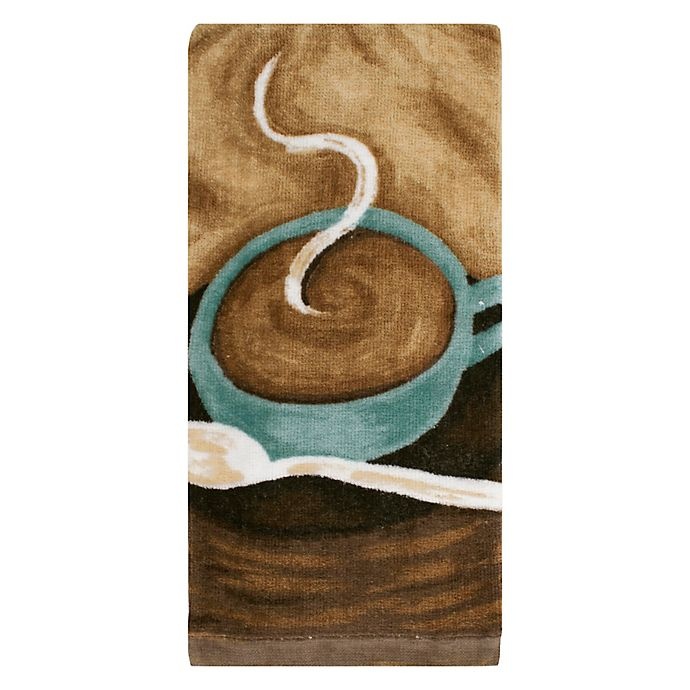 slide 1 of 1, KitchenSmart Colors Painterly Coffee Fiber Reactive Kitchen Towel - Mocha, 1 ct