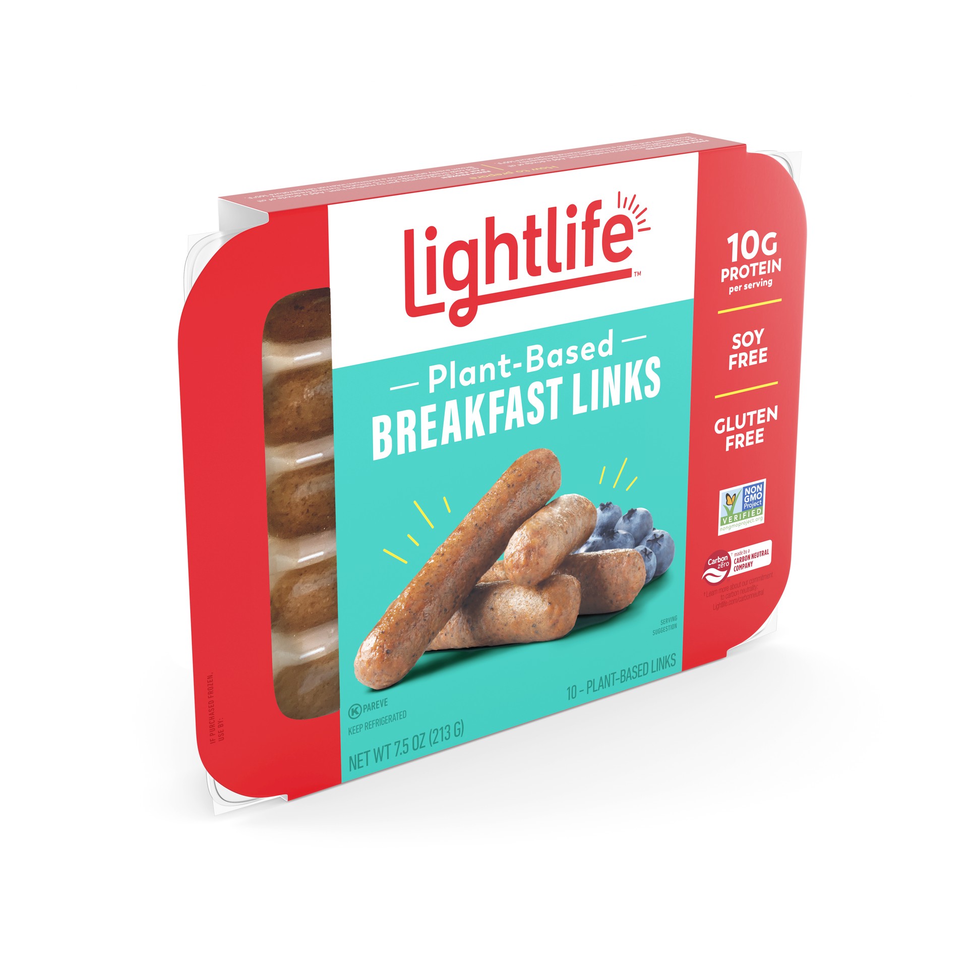 slide 2 of 4, Lightlife Plant-Based Vegan Breakfast Sausage Links, 213 g