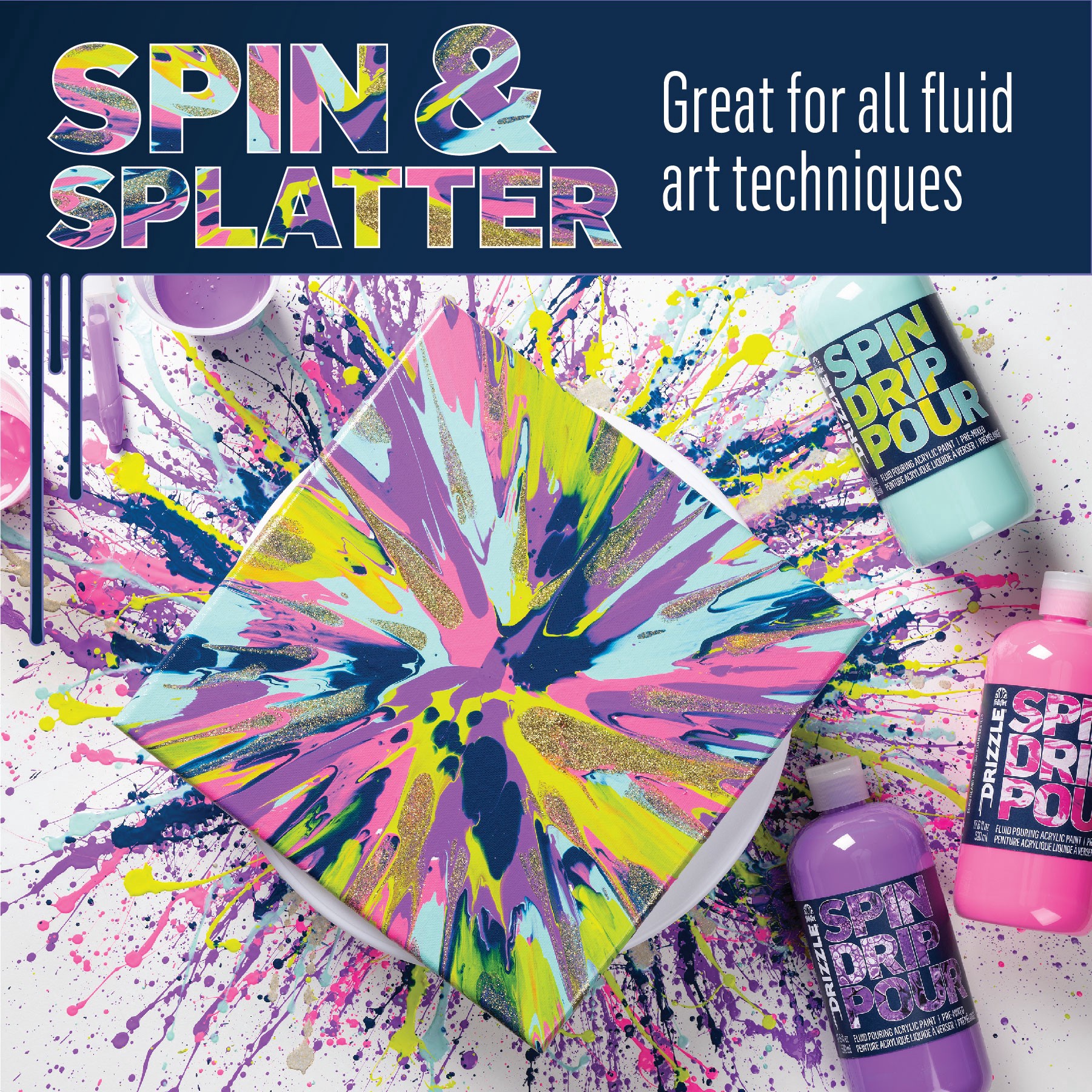 slide 5 of 12, Folkart Drizzle Pre-Mixed Fluid Pouring Acrylic Paint, 17.6oz., 17.6 oz