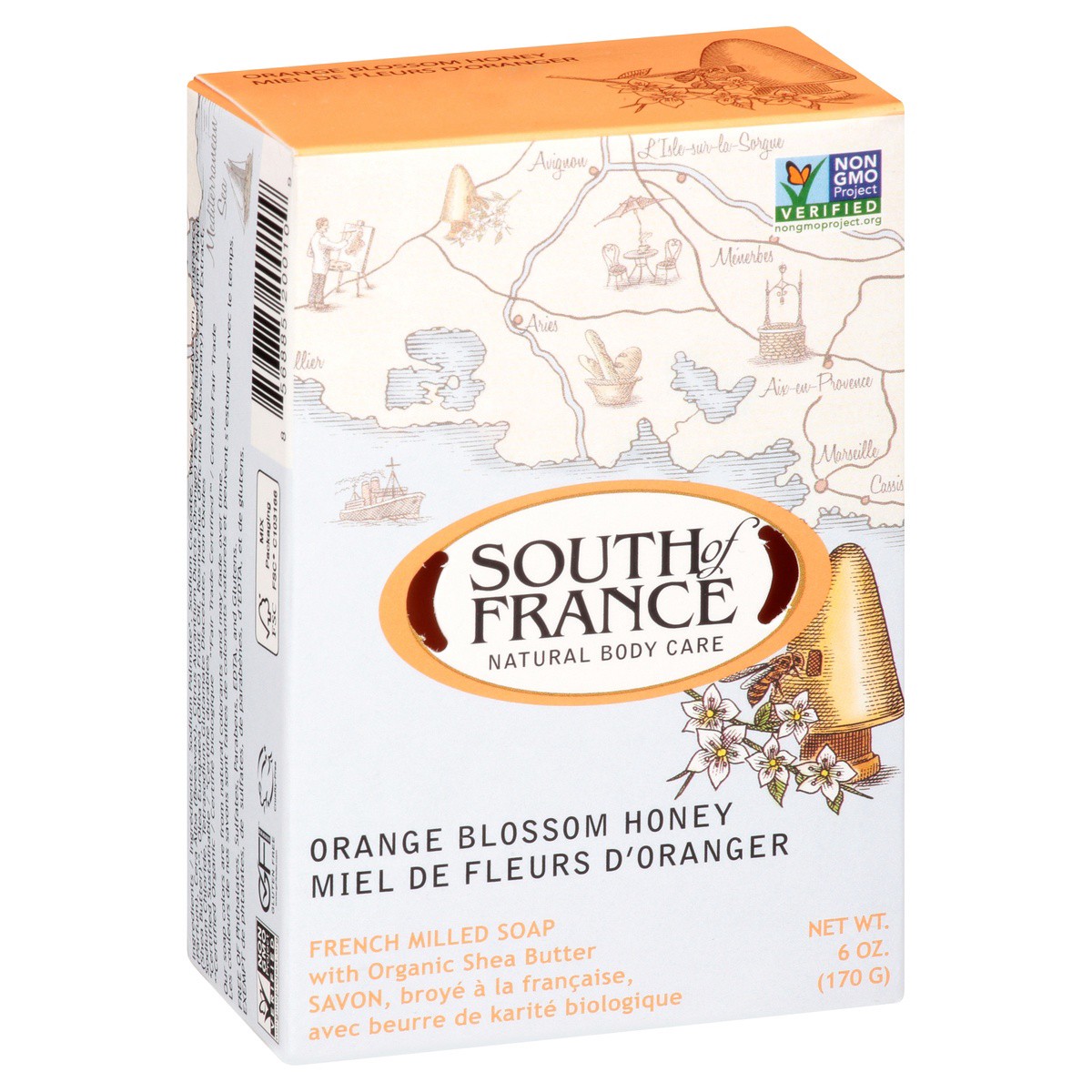 slide 2 of 9, South of France Orange Blossom Honey Bar Soap, 6 oz