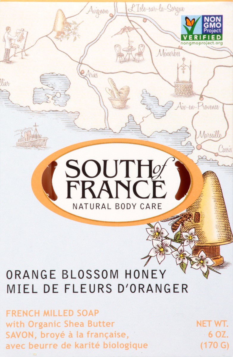 slide 6 of 9, South of France Orange Blossom Honey Bar Soap, 6 oz