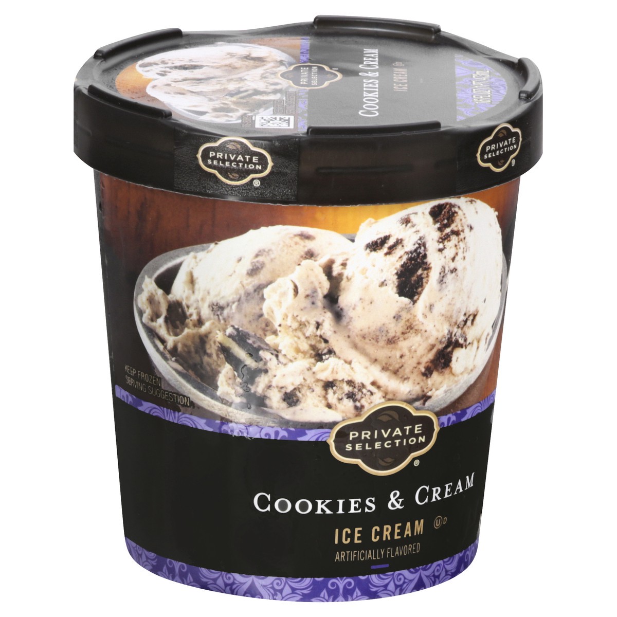 slide 3 of 13, Private Selection Cookies & Cream Ice Cream 16 oz, 16 oz