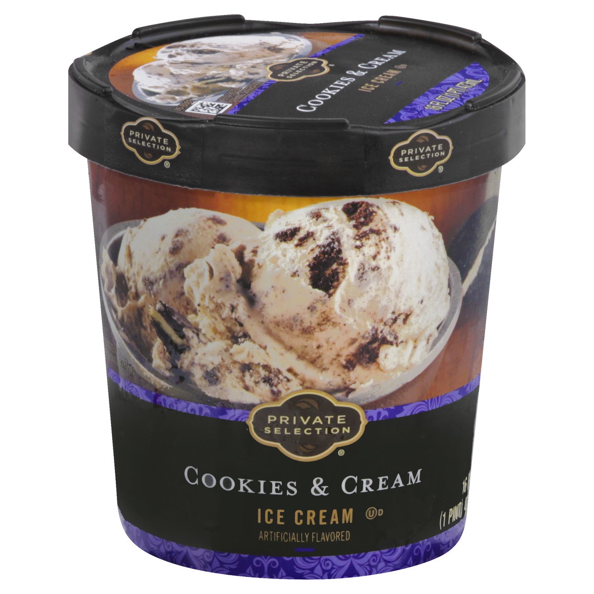 slide 5 of 13, Private Selection Cookies & Cream Ice Cream 16 oz, 16 oz