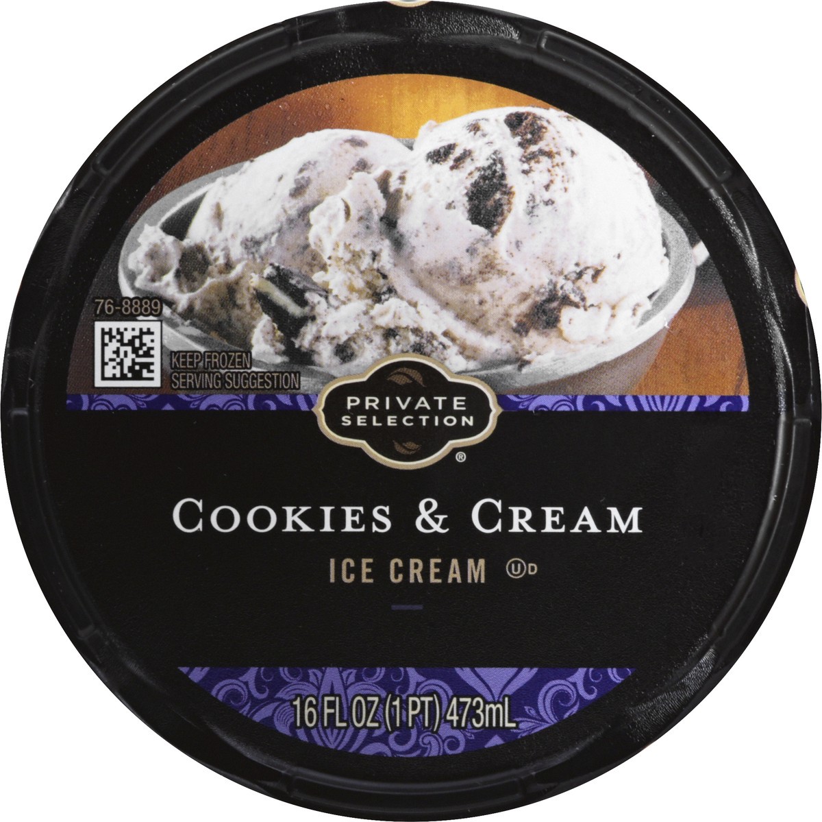 slide 4 of 13, Private Selection Cookies & Cream Ice Cream 16 oz, 16 oz