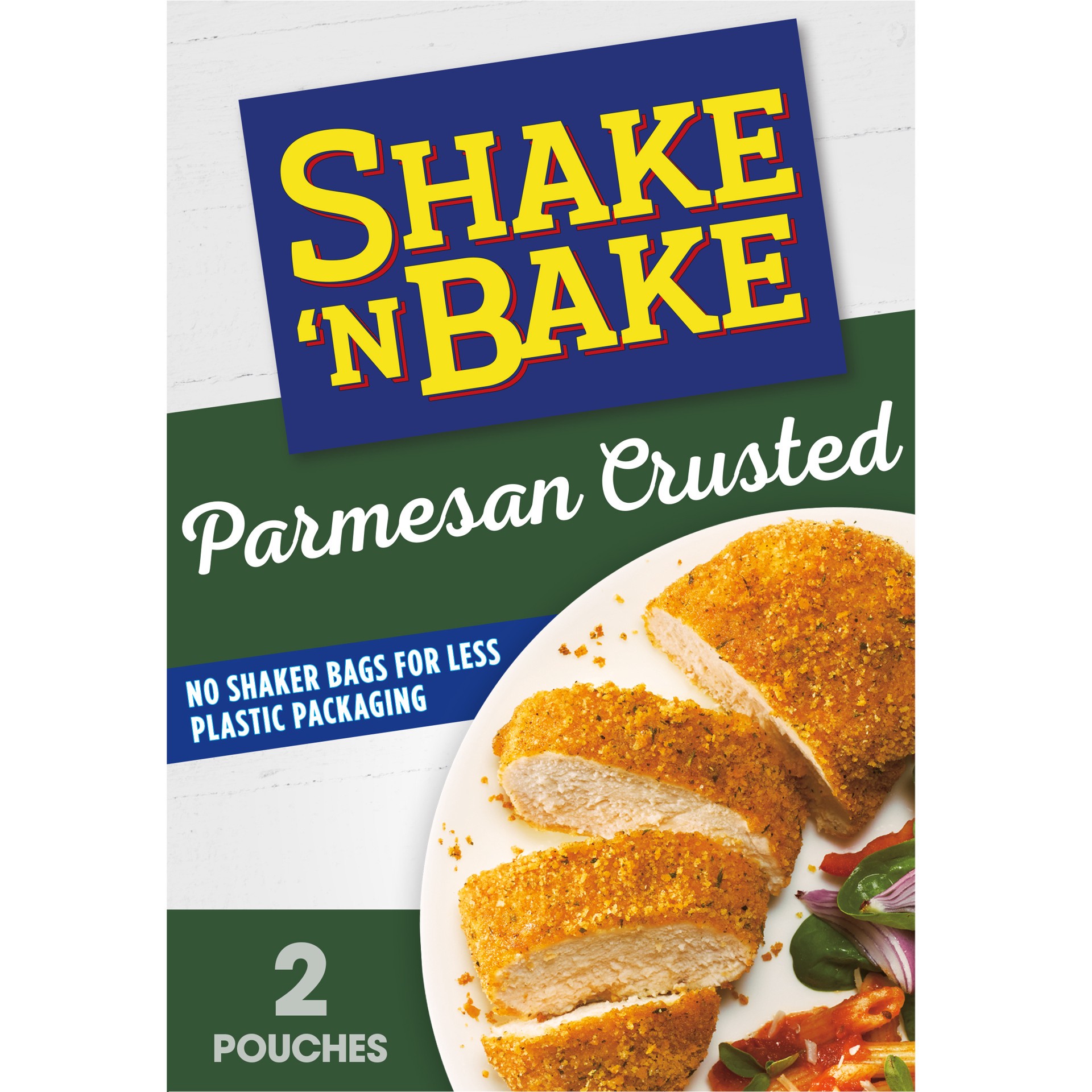 slide 1 of 5, Shake 'N Bake Parmesan Crusted Seasoned Coating Mix, 4.75 oz Box, 2 ct Packets, 2 ct