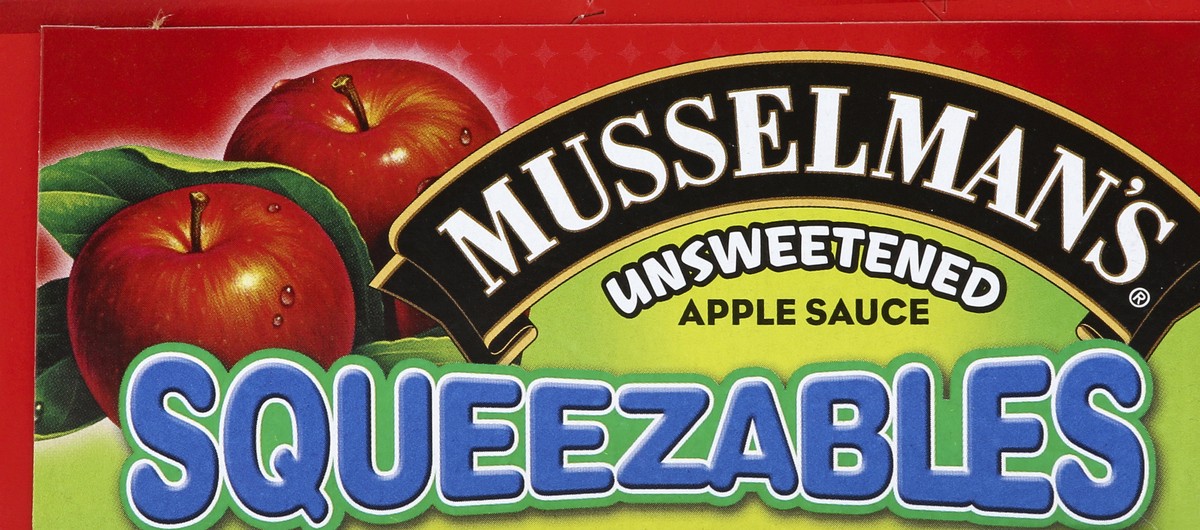 slide 4 of 4, Musselman's Squeezables Unsweetened Apple Sauce, 4 ct; 3.17 oz