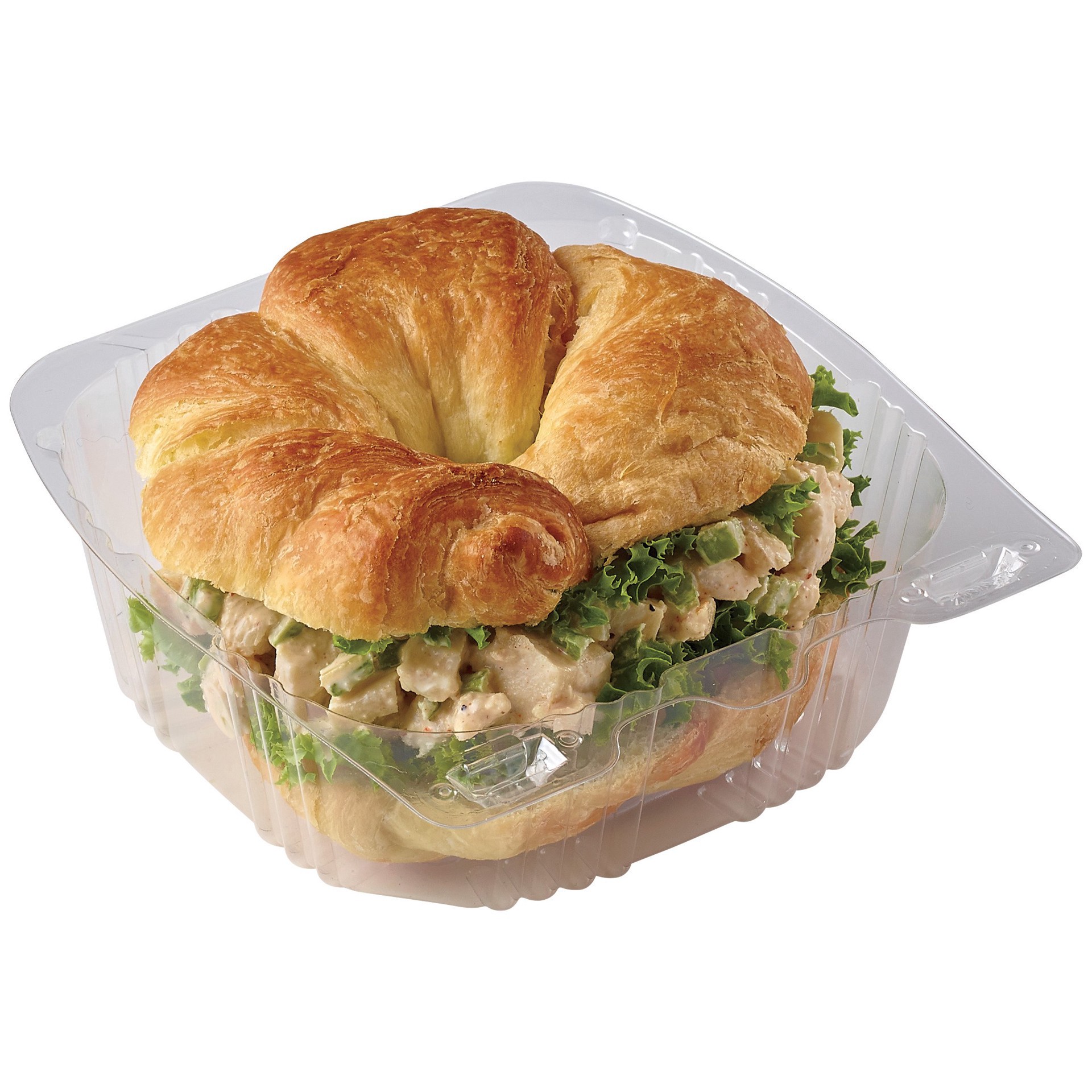 slide 1 of 1, Meal Simple by H-E-B Rotisserie Chicken Salad Croissant Sandwich, 6.5 oz