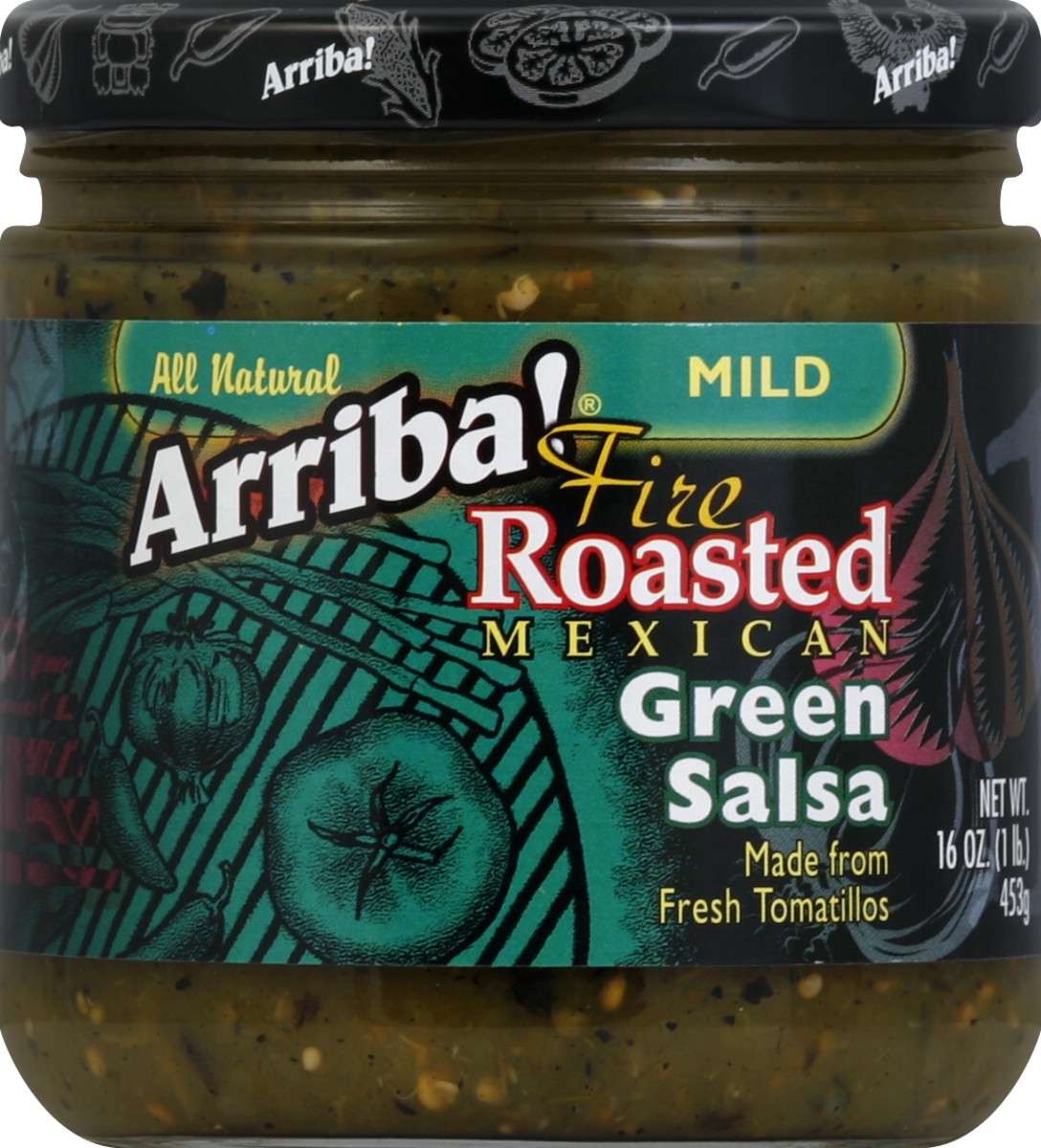 slide 2 of 2, Arriba! Mild Fire Roasted Mexican Green Salsa 16 oz, 16 oz