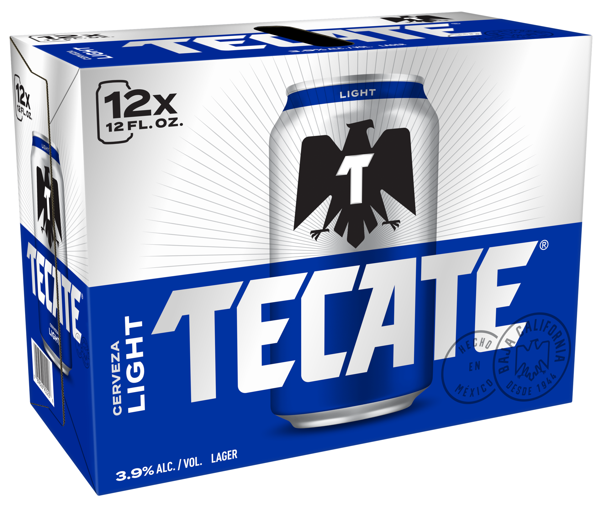 slide 3 of 4, Tecate Light Mexican Lager Beer, 12 Pack, 12 fl oz Cans, 12 oz