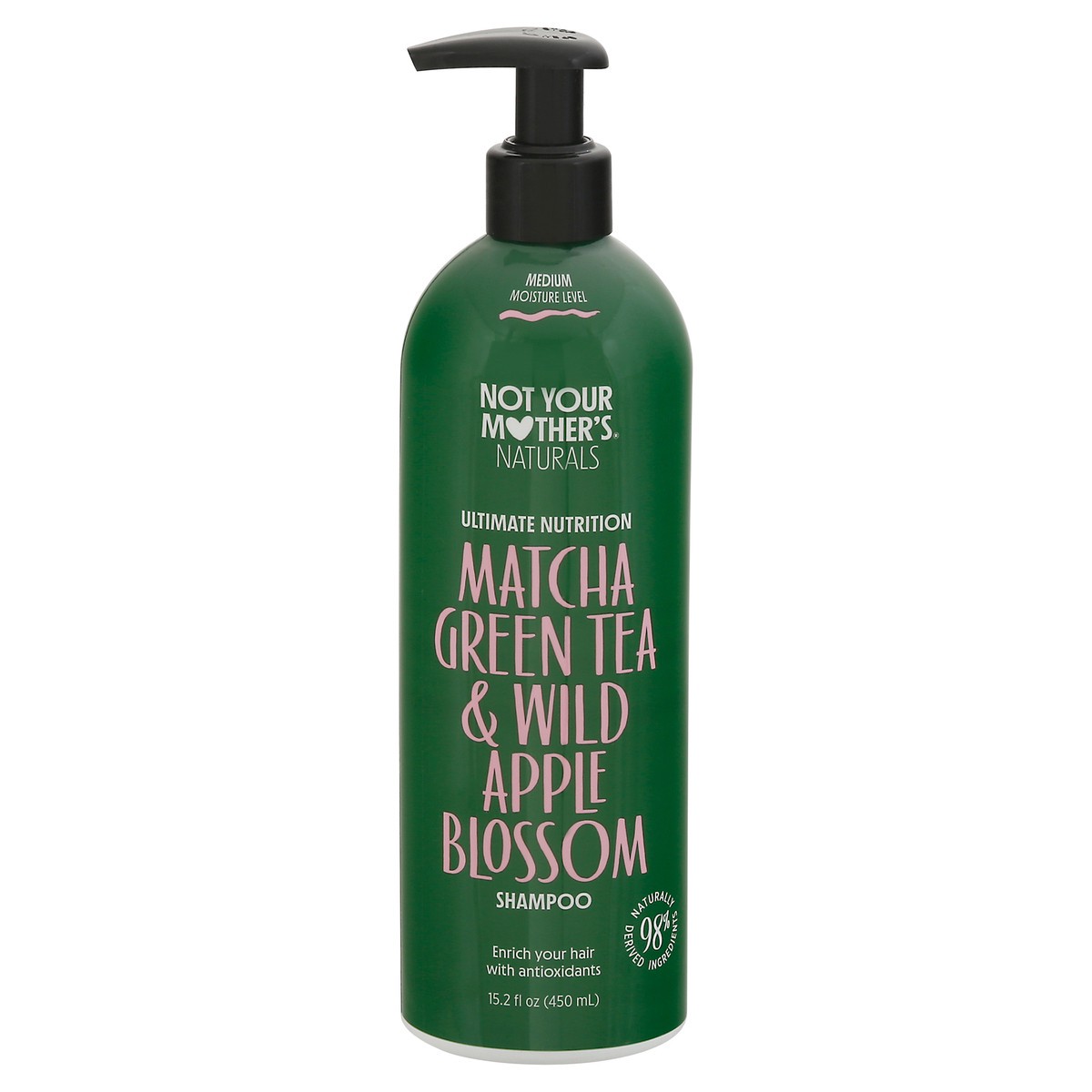 slide 1 of 9, Not Your Mother's Naturals Ultimate Nutrition Matcha Green Tea & Wild Apple Blossom Shampoo 15.2 fl oz, 15.20 fl oz