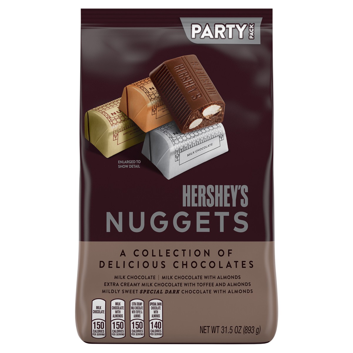 slide 1 of 5, Hershey's Nuggets Assorted Party Pack, 31.5 oz