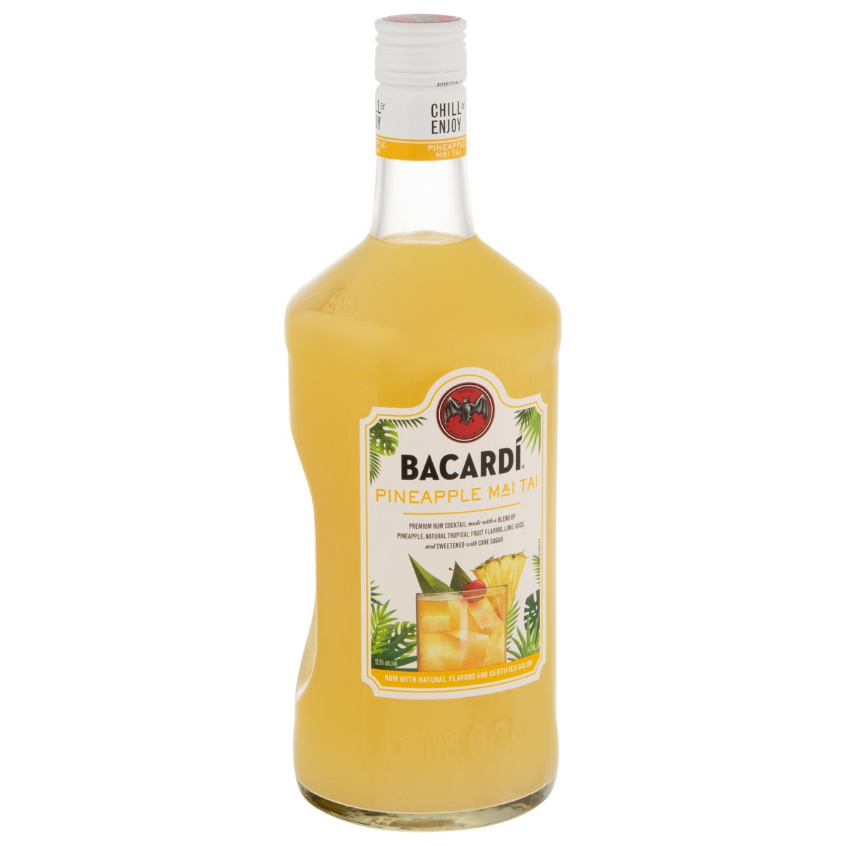slide 8 of 9, Bacardí Bacardi Ready To Serve Pineapple Mai Tai 12.5% 175Cl/1.75L, 1.75 liter