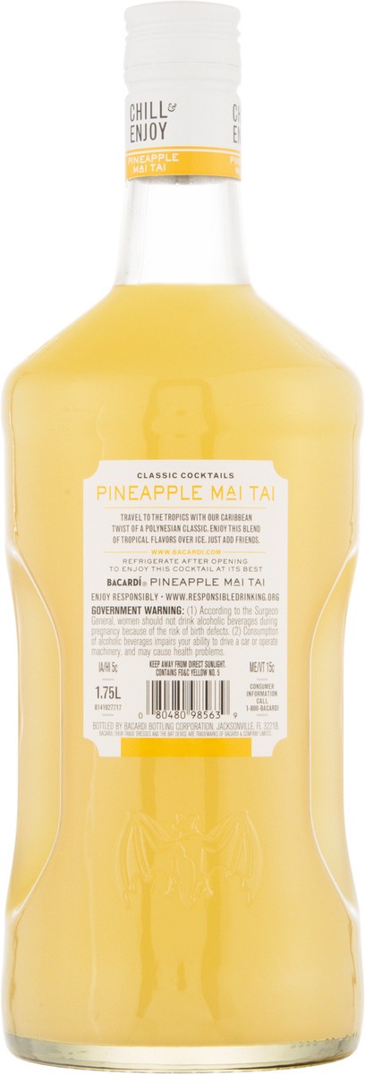 slide 2 of 9, Bacardí Bacardi Ready To Serve Pineapple Mai Tai 12.5% 175Cl/1.75L, 1.75 liter
