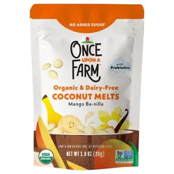 Once Upon a Farm Organic Coconut Melts, Mango Ba-nilla, 1 oz